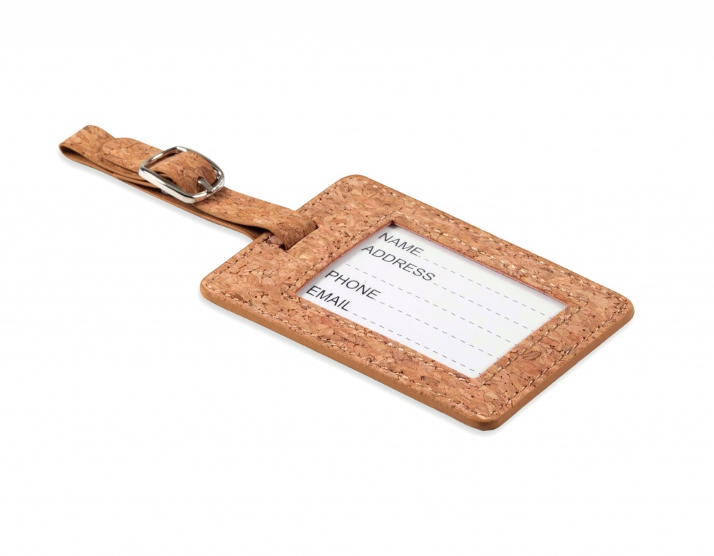 Logo trade promotional item photo of: Cork luggage tag